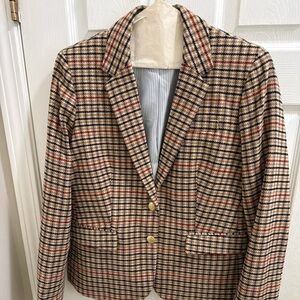 J. Crew Women's Schoolboy Plaid Blazer Jacket